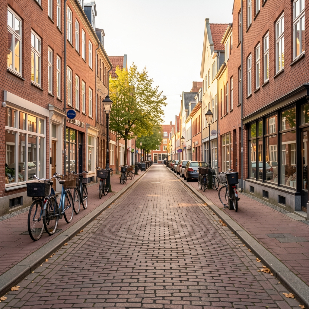Københavnsk gade ved Classensgade med cykler og eftermiddagslys